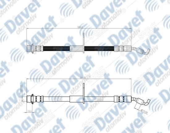 SVAC 760110 Arka Sol Fren Hortumu Avensis 09->  ####